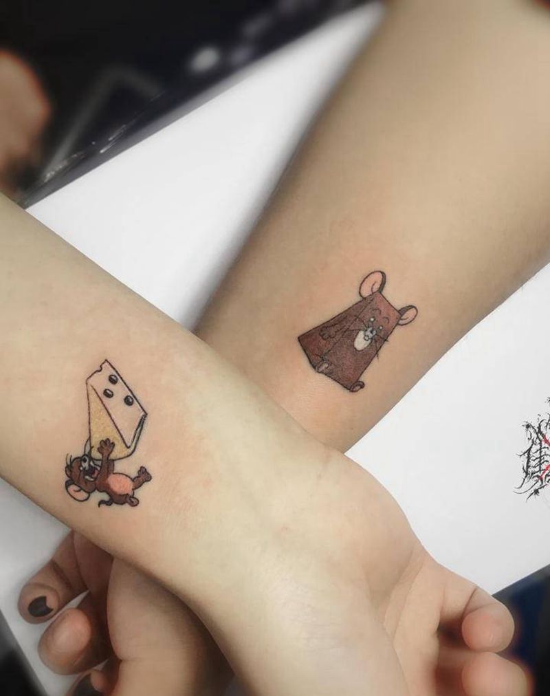 情侣小纹身纹身图片_手臂纹身图案