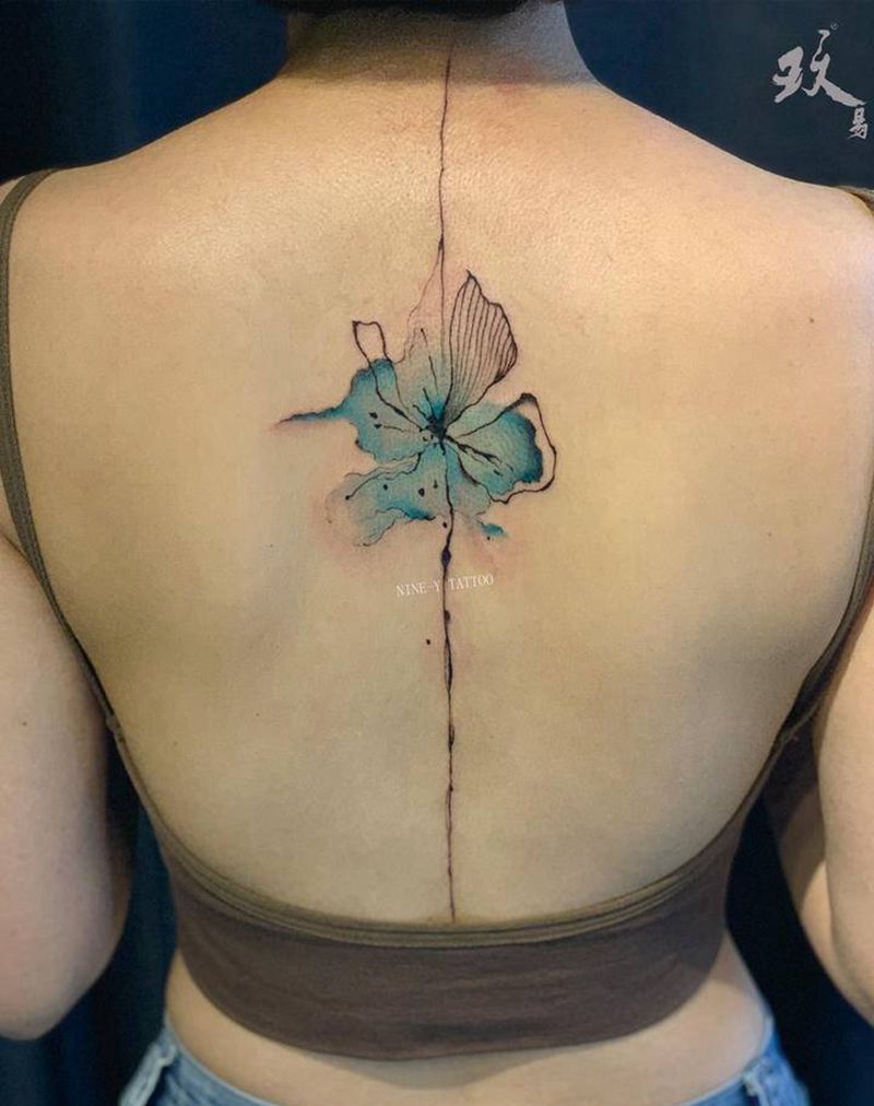 水墨纹身图片_水墨纹身图案