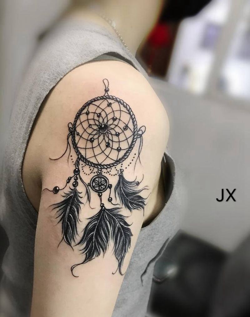 捕梦网纹身图片_手臂纹身图案