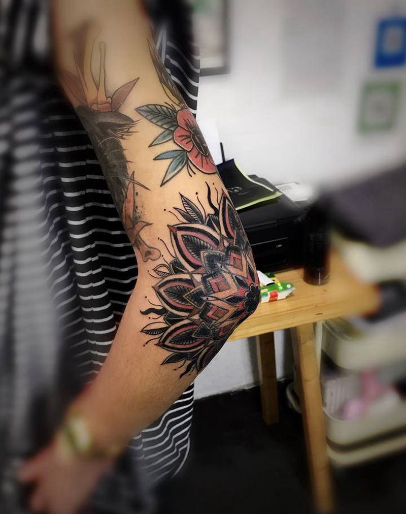 梵花纹身图片_手臂纹身图案