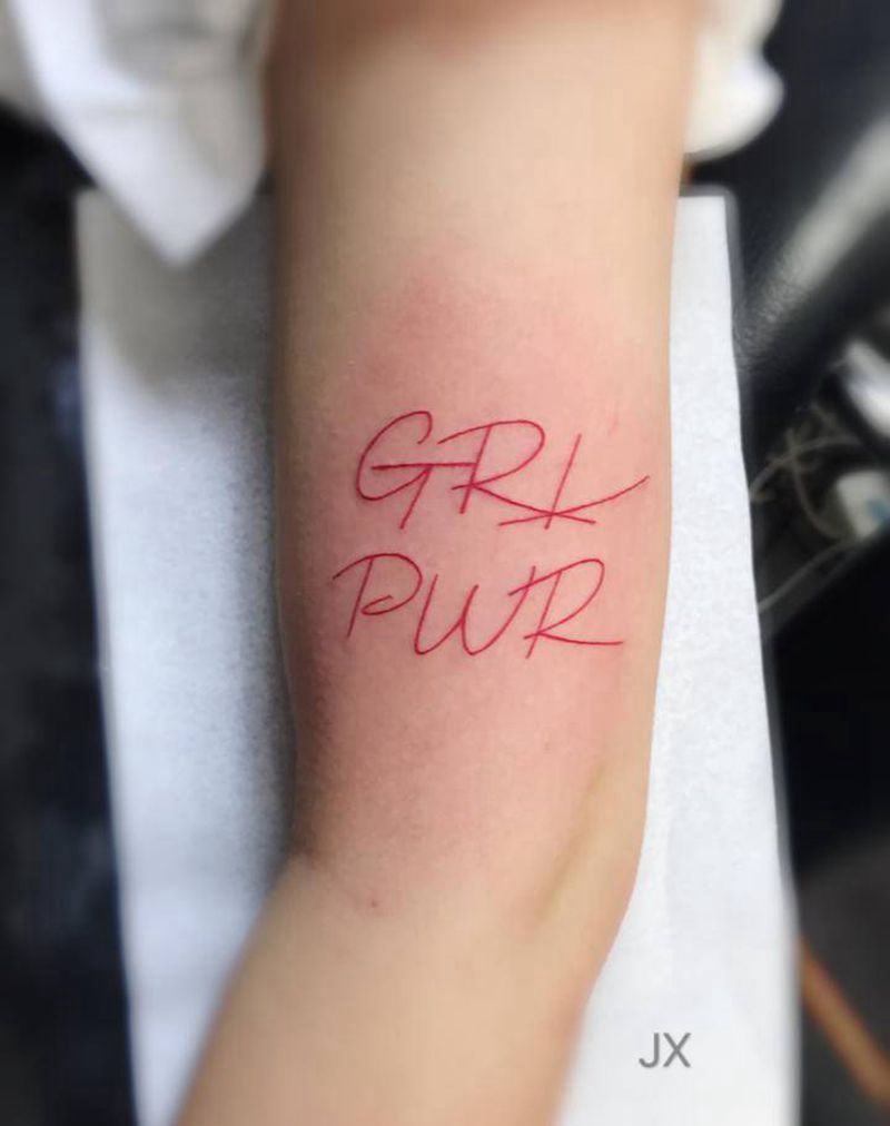 英文纹身图片_手臂纹身图案