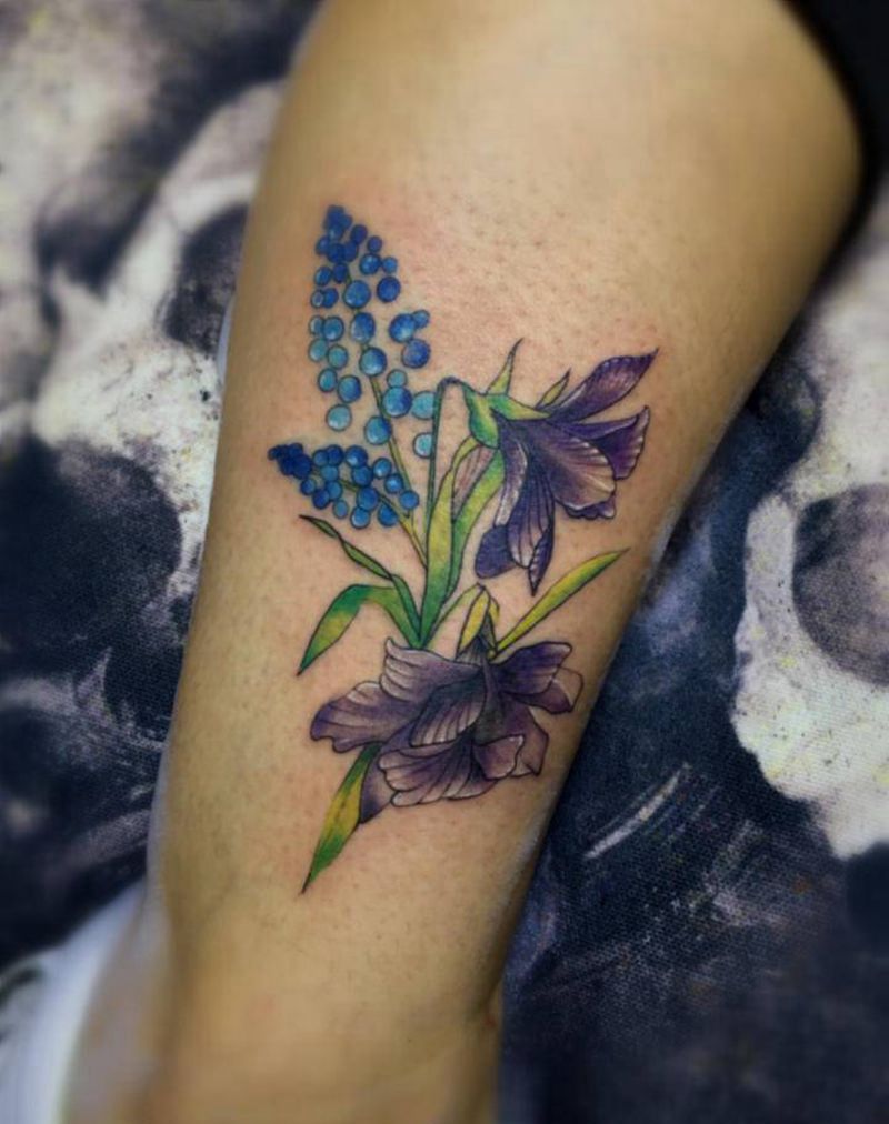 小清新纹身图片_腿部手臂纹身图案