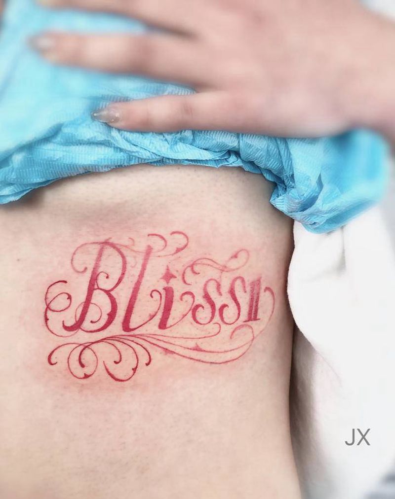 花体字纹身图片_花体字纹身图案