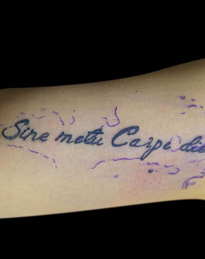 旧图添色纹身图片_手臂水彩纹身图案