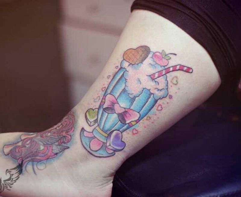 冰激凌纹身图片