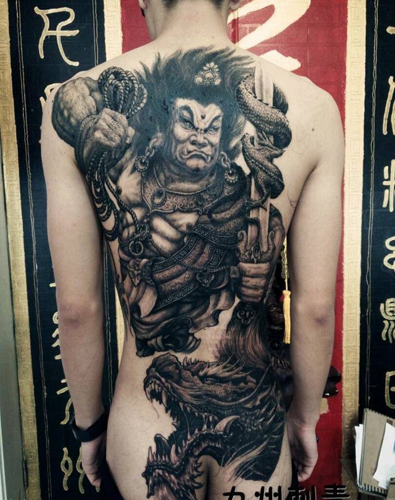 明王纹身图片