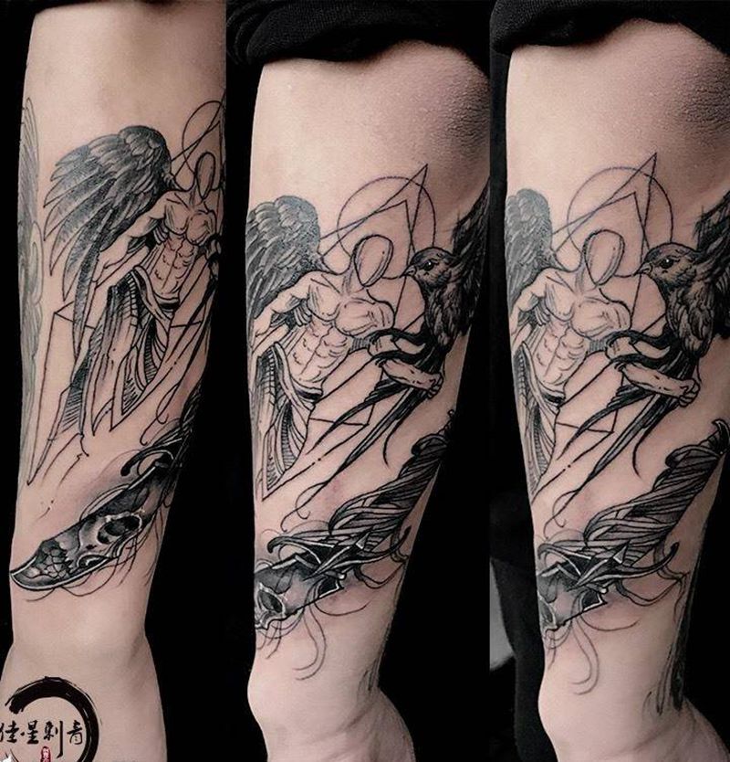 包上小臂纹身图片