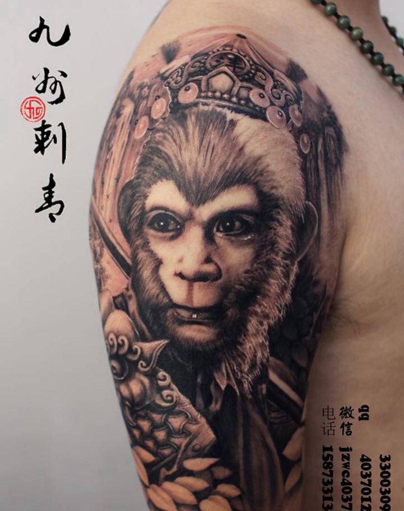 齐天大圣纹身图片