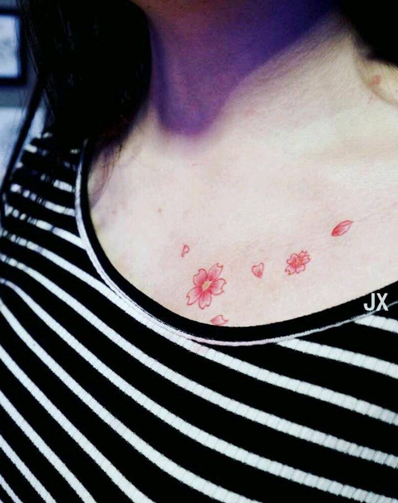 樱花纹身图片