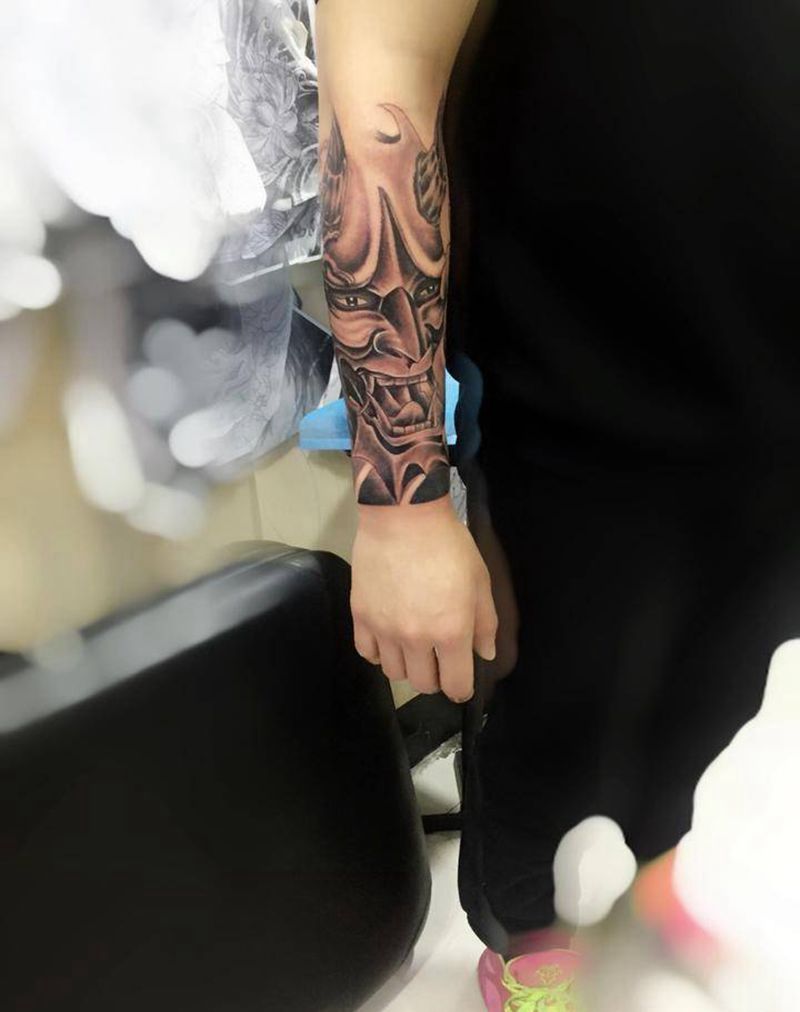 般若包小臂纹身图片