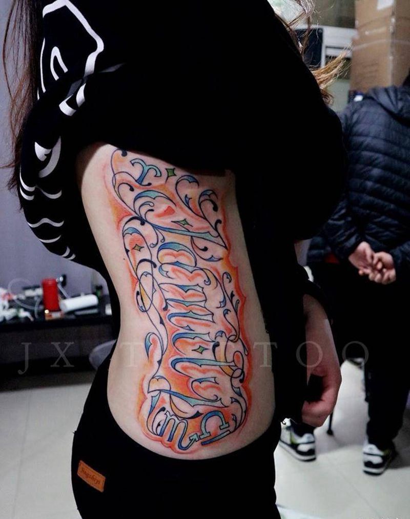 #tattoo#年后休假结束，第一扎，花体