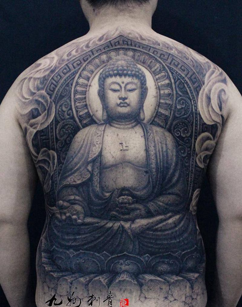 阿弥陀佛纹身图片