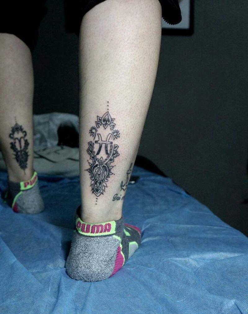 加个双鱼座纹身图片