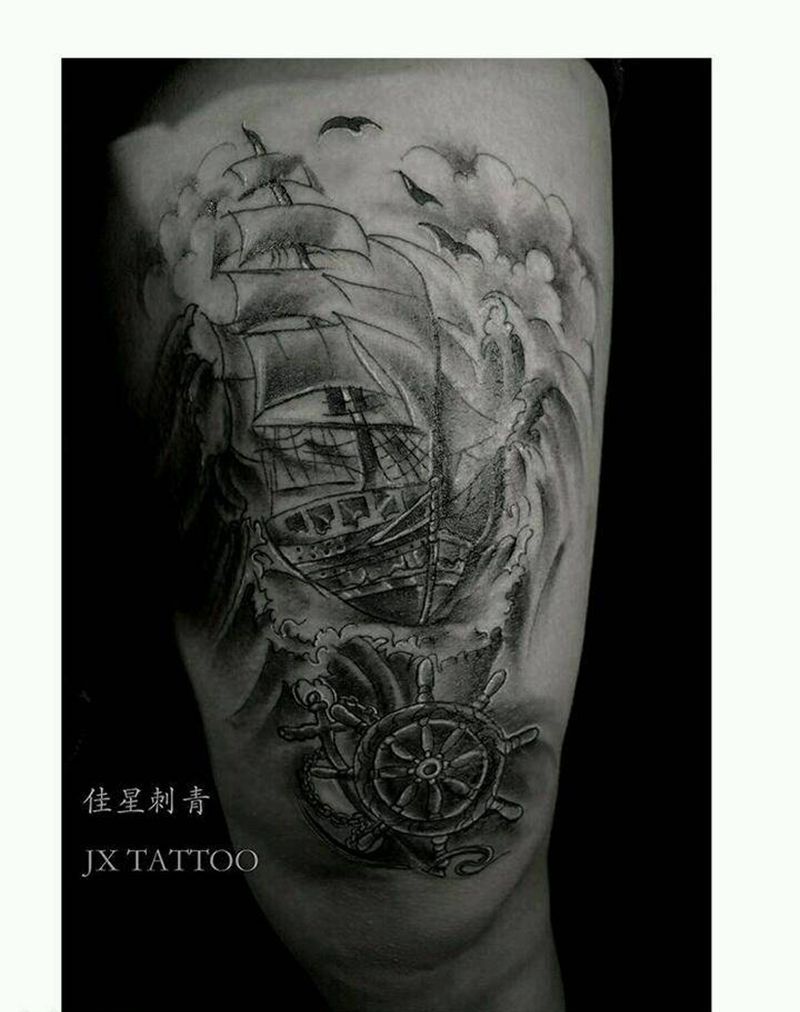 巨能扛!纹身图片