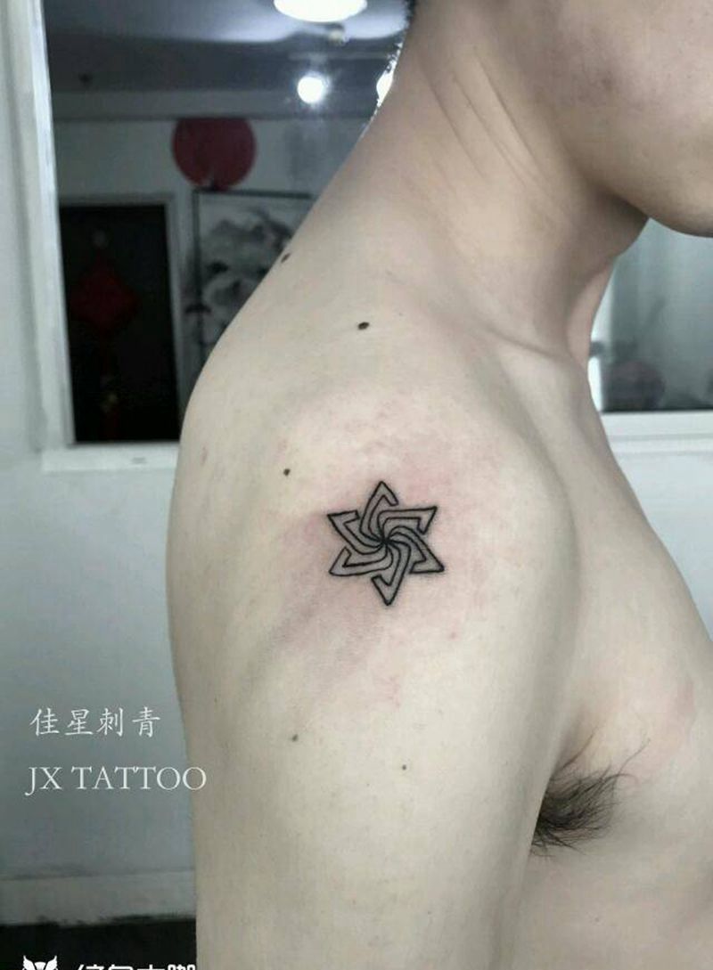 六芒星纹身图片