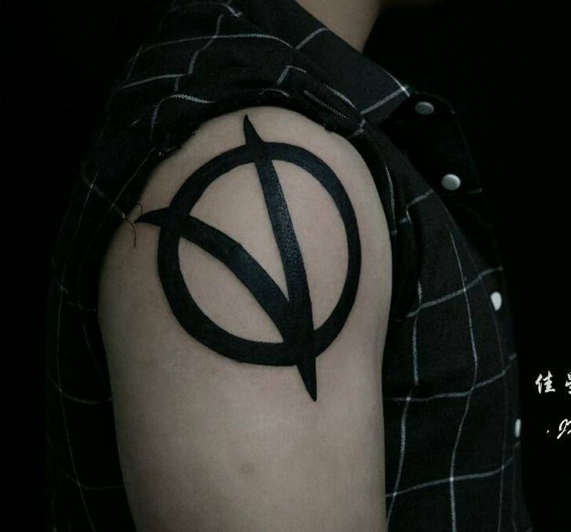 v字仇杀队纹身图片