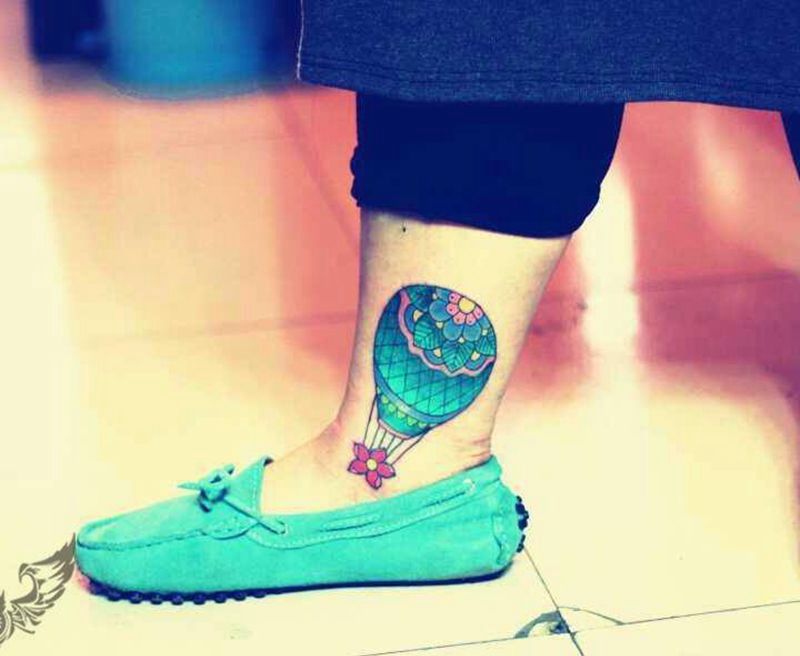 热气球纹身图片