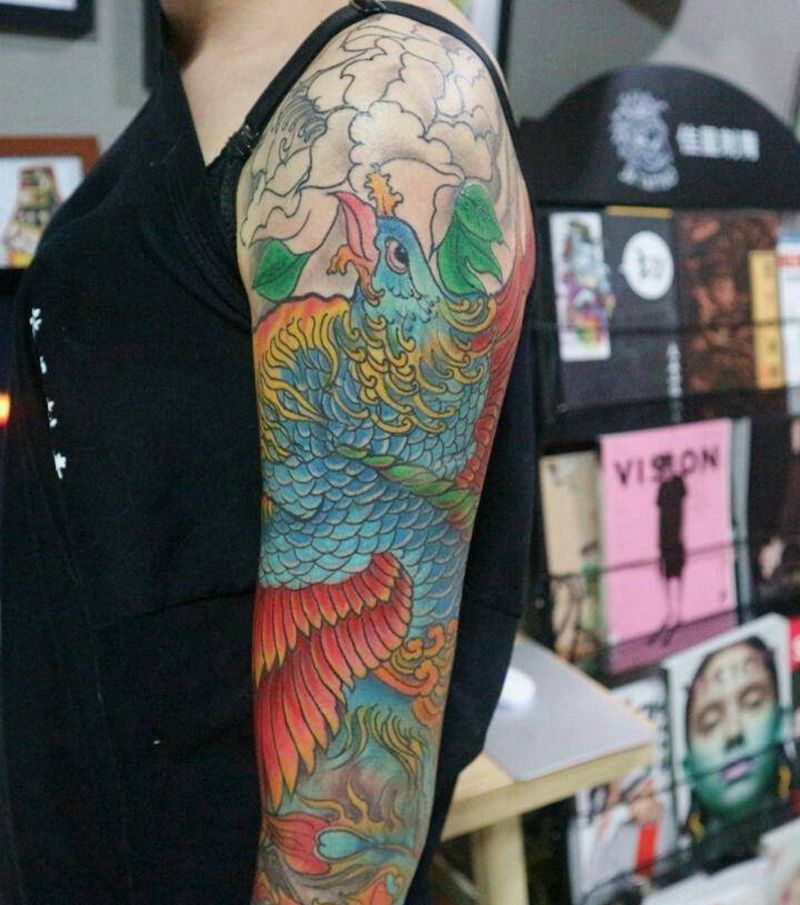 还得一次纹身图片