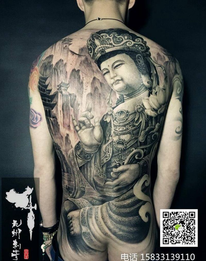 菩萨至菩萨纹身图片