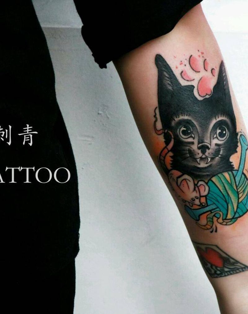 猫咪纹身图片