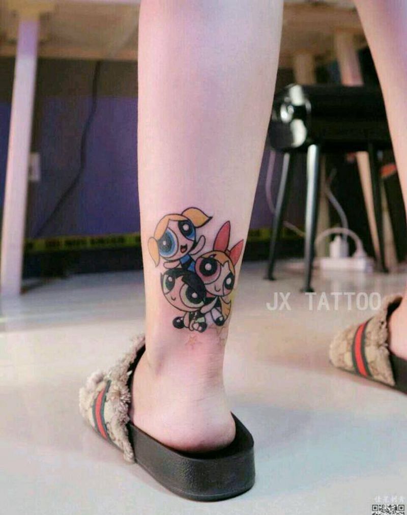 飞天小女警纹身图片