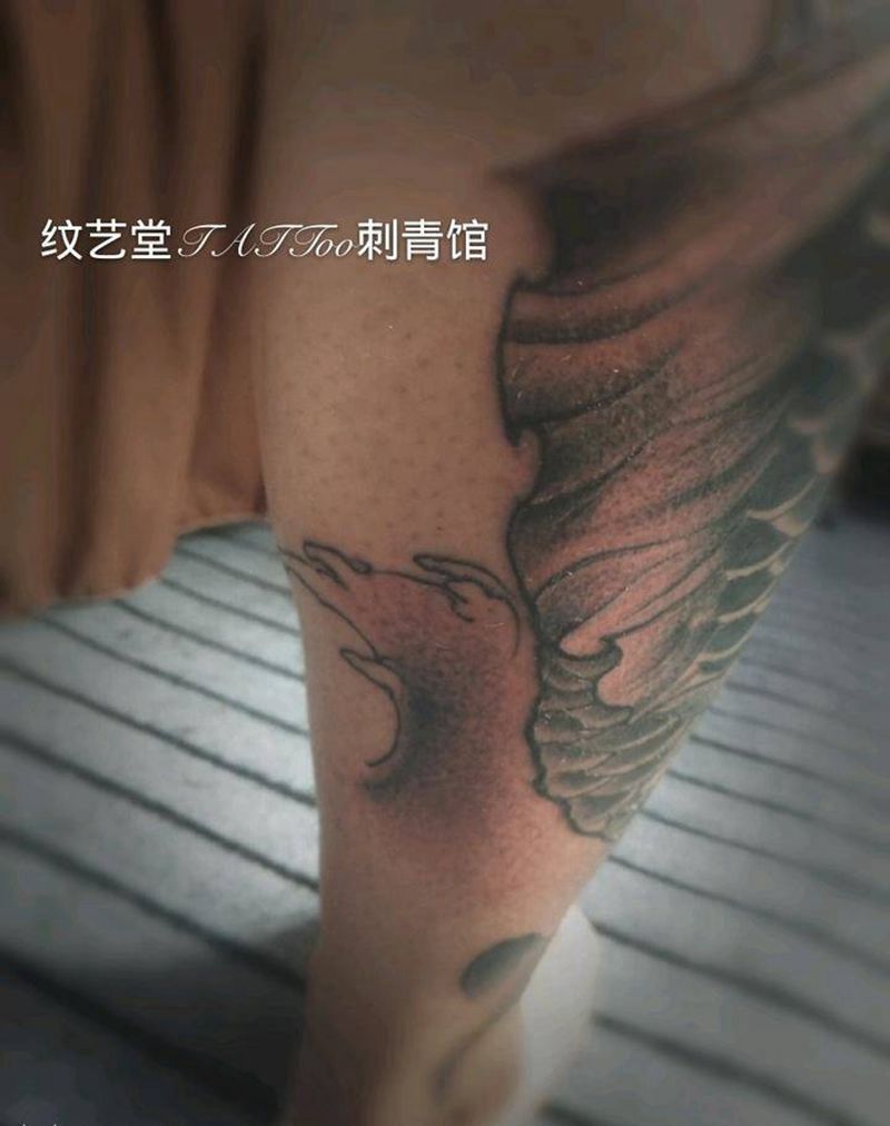 鲤鱼。纹身图片