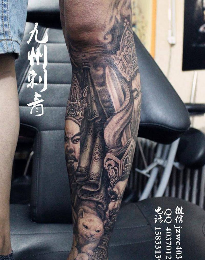 风调雨顺纹身图片