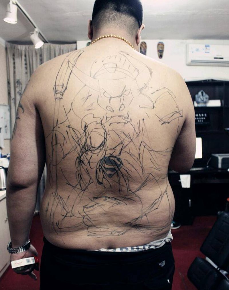 牛魔王纹身图片