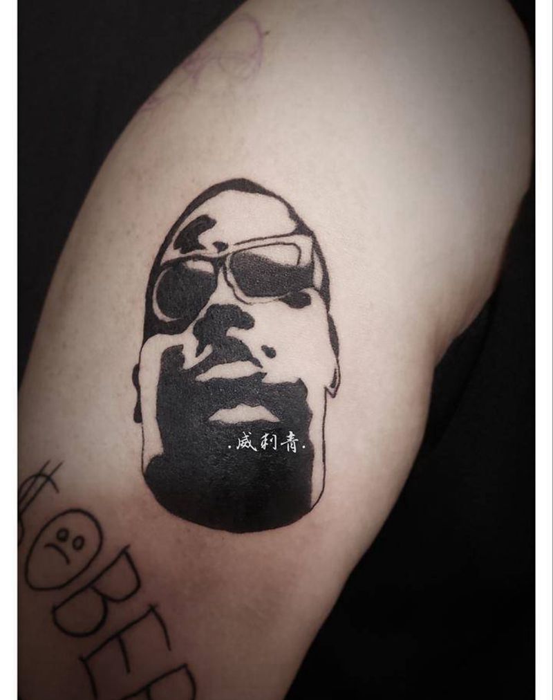 头像纹身图片_手臂欧美头像纹身图案