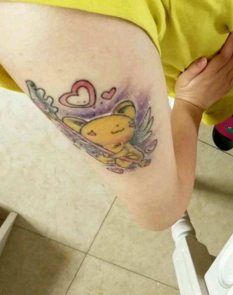 恢复中的小皮皮儿  零皮损纹身图片