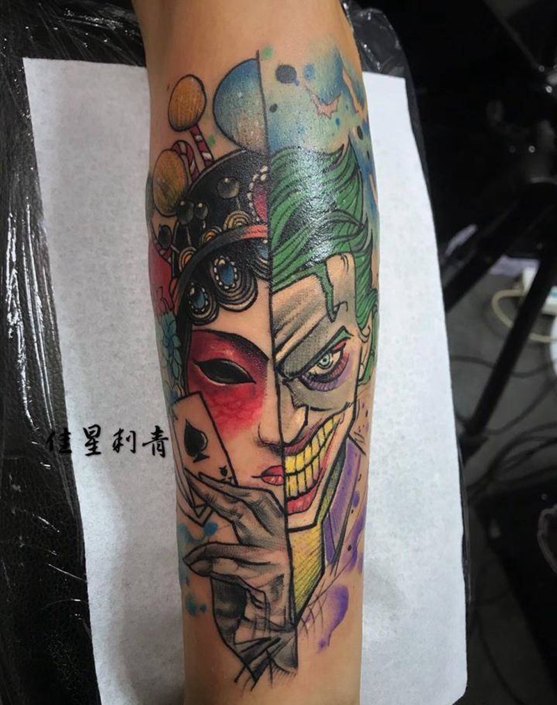 中西结合纹身图片