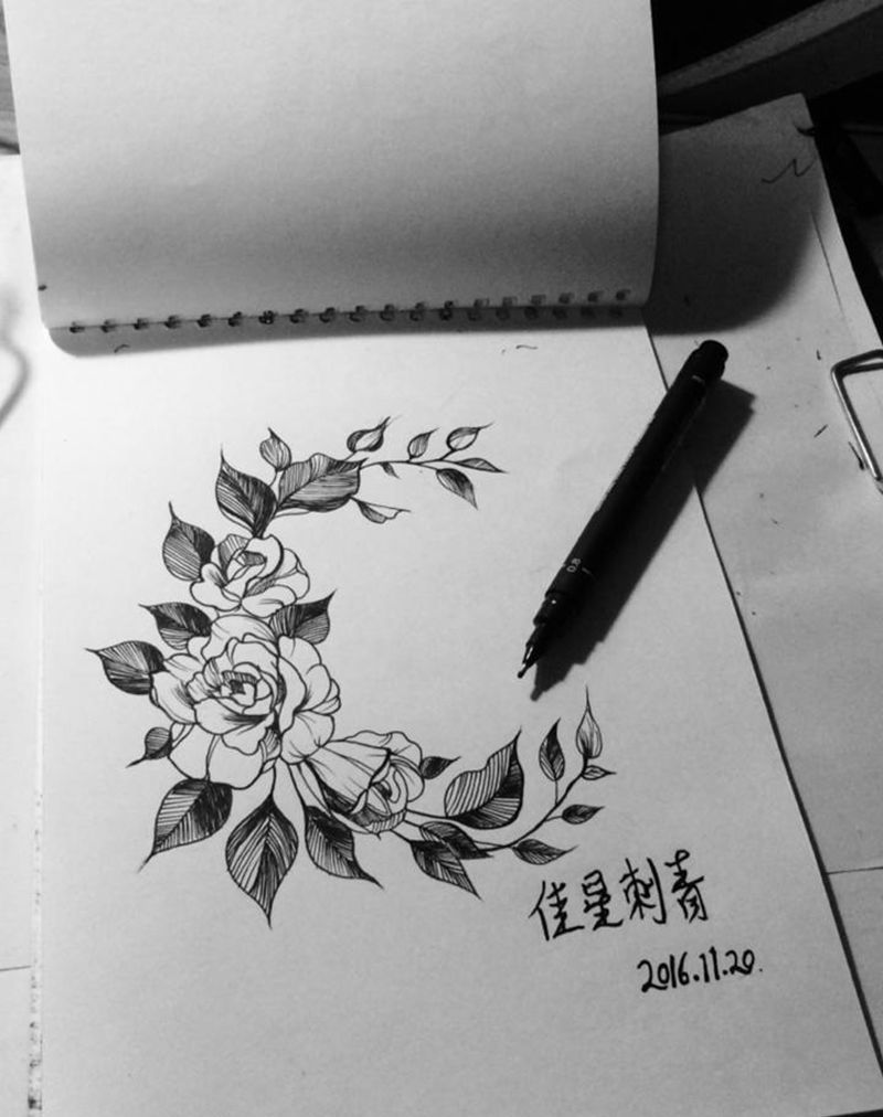 佳星刺青手稿纹身图片