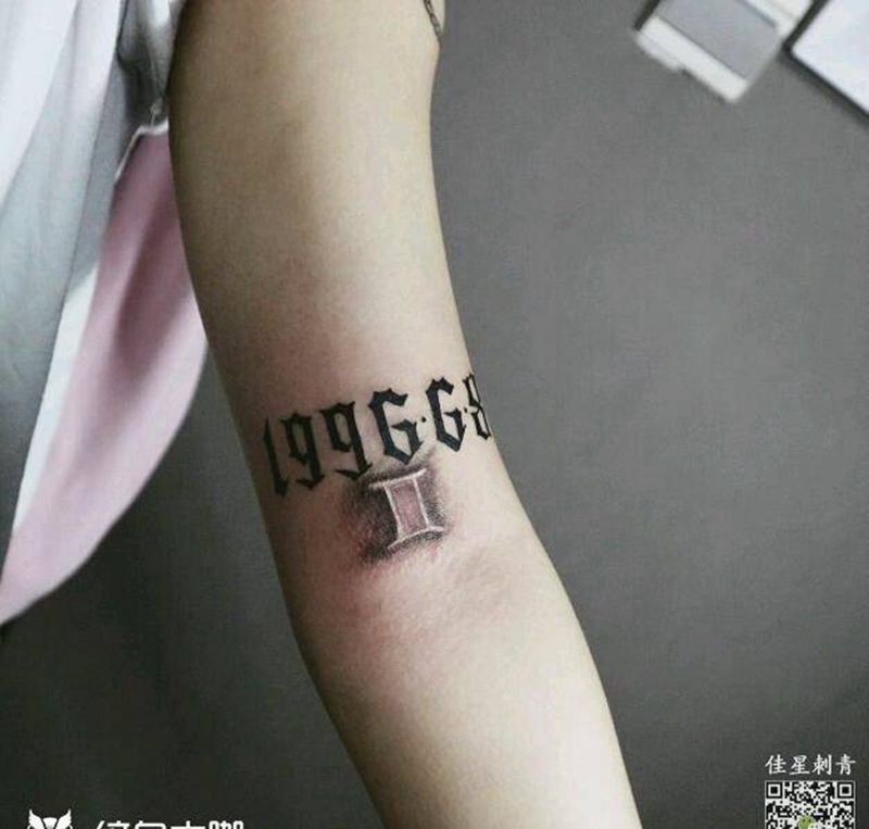 数字纹身图片