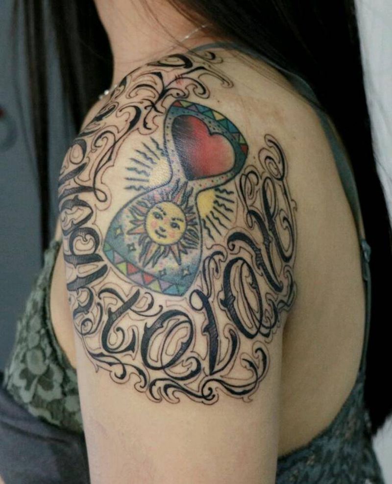 今日工纹身图片