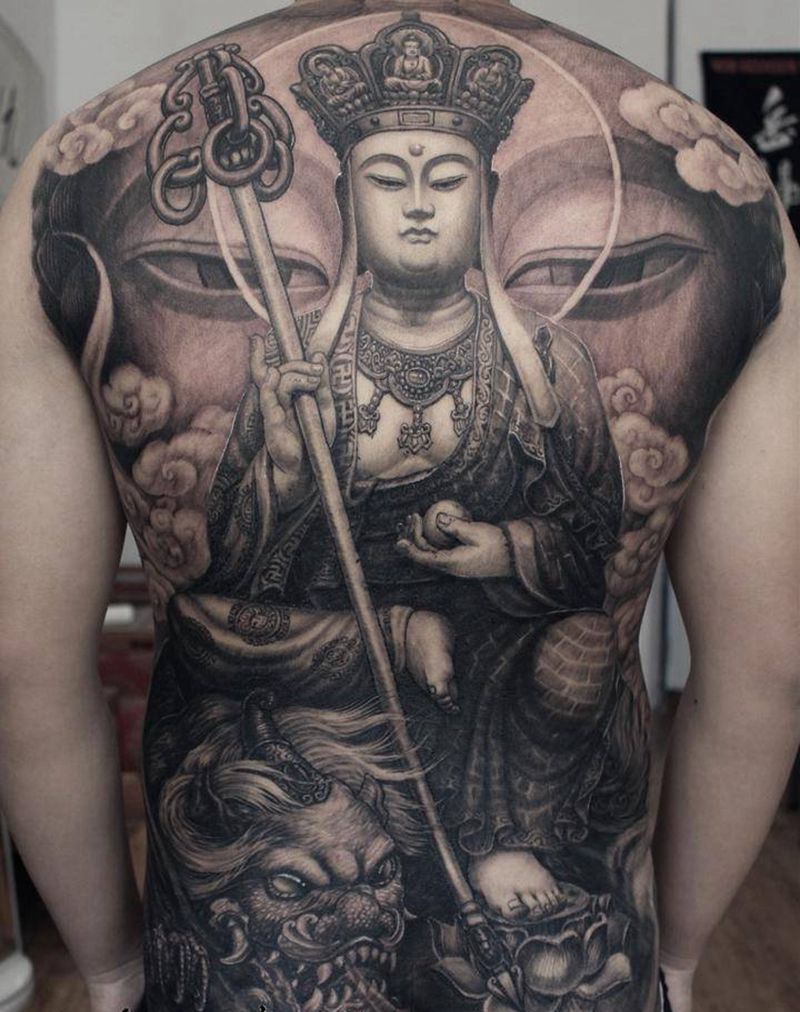 大愿地藏王菩萨纹身图片