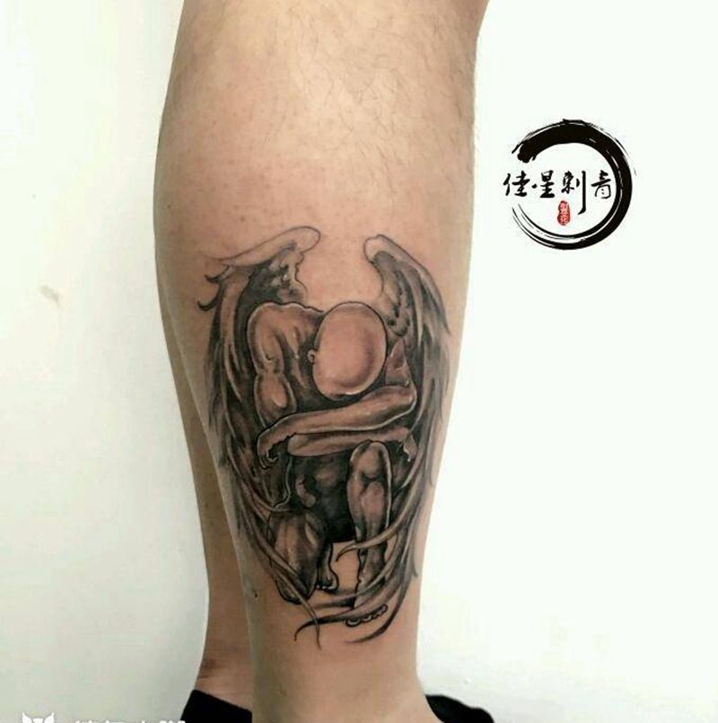 今日工纹身图片