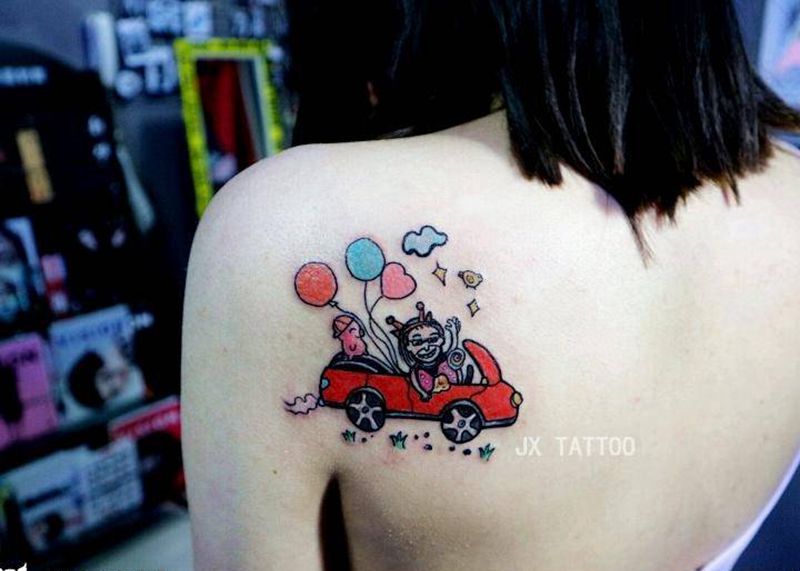 要求卡通纹身图片