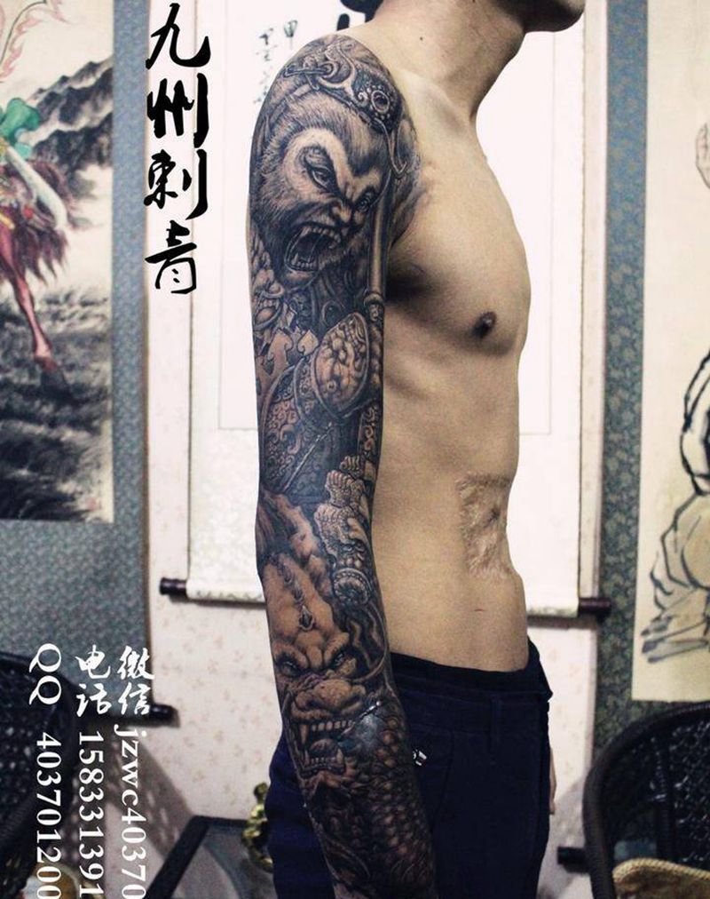 齐天大圣纹身图片