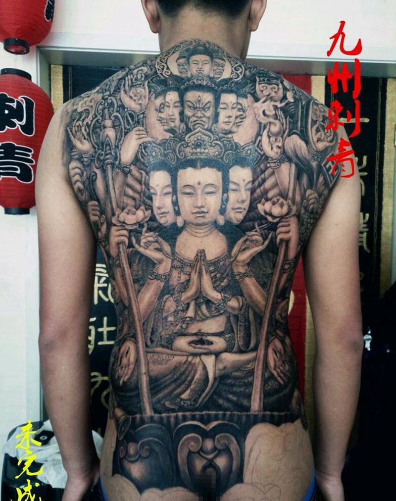 千手观音纹身图片