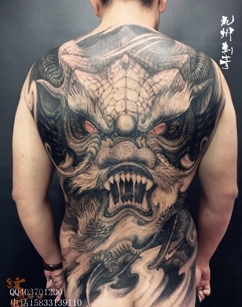 神龙纹身图片