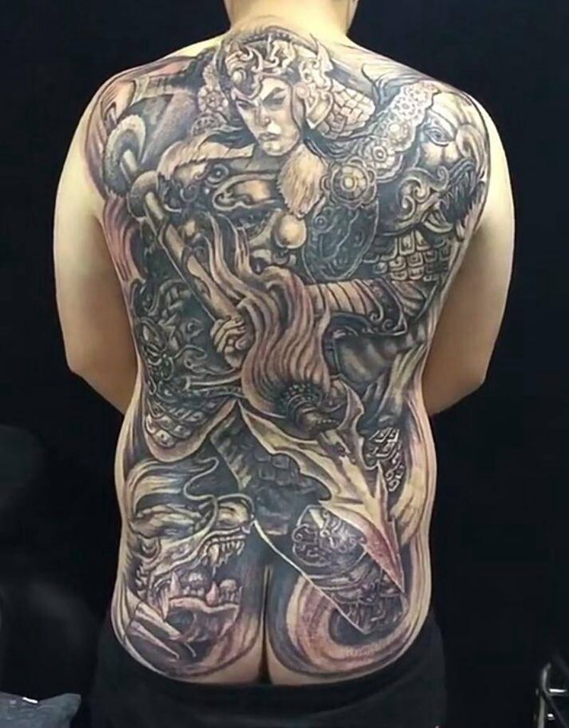 战神赵云(赵子龙)纹身图片