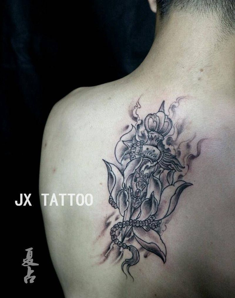 降魔杵纹身图片