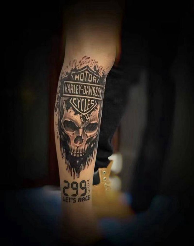 欧美写实纹身图片_腿部欧美写实纹身图案