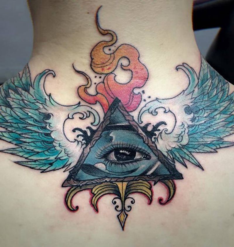 原创上帝之眼纹身图片
