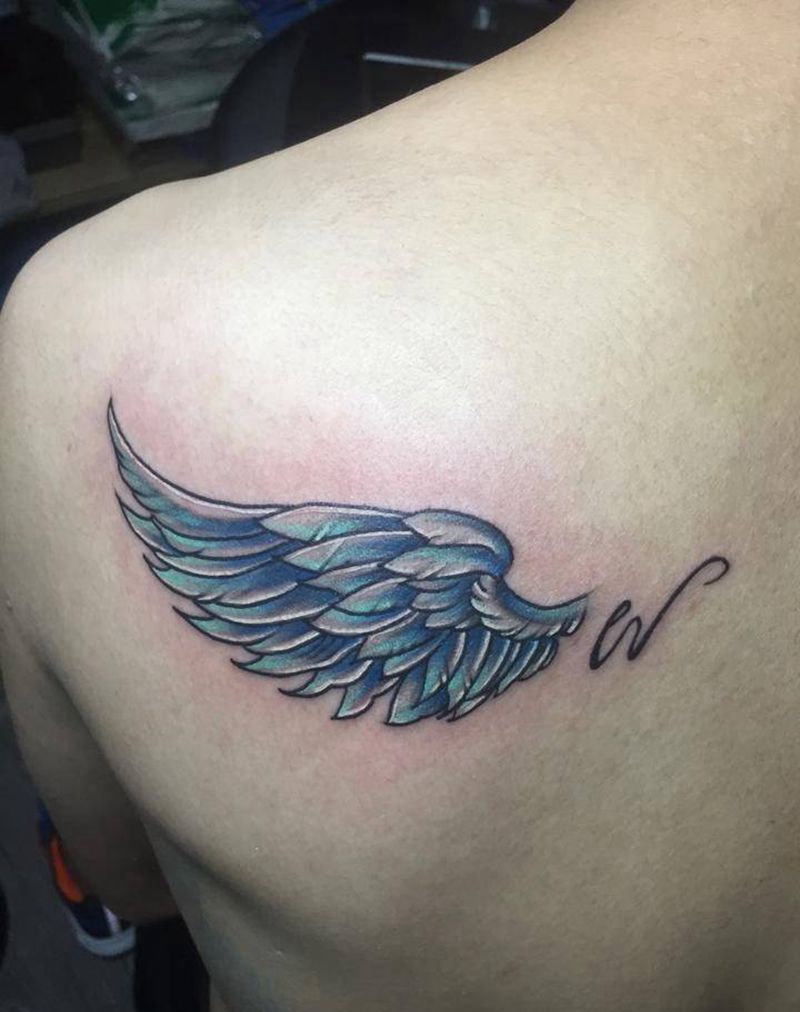 翅膀 鹿纹身图片