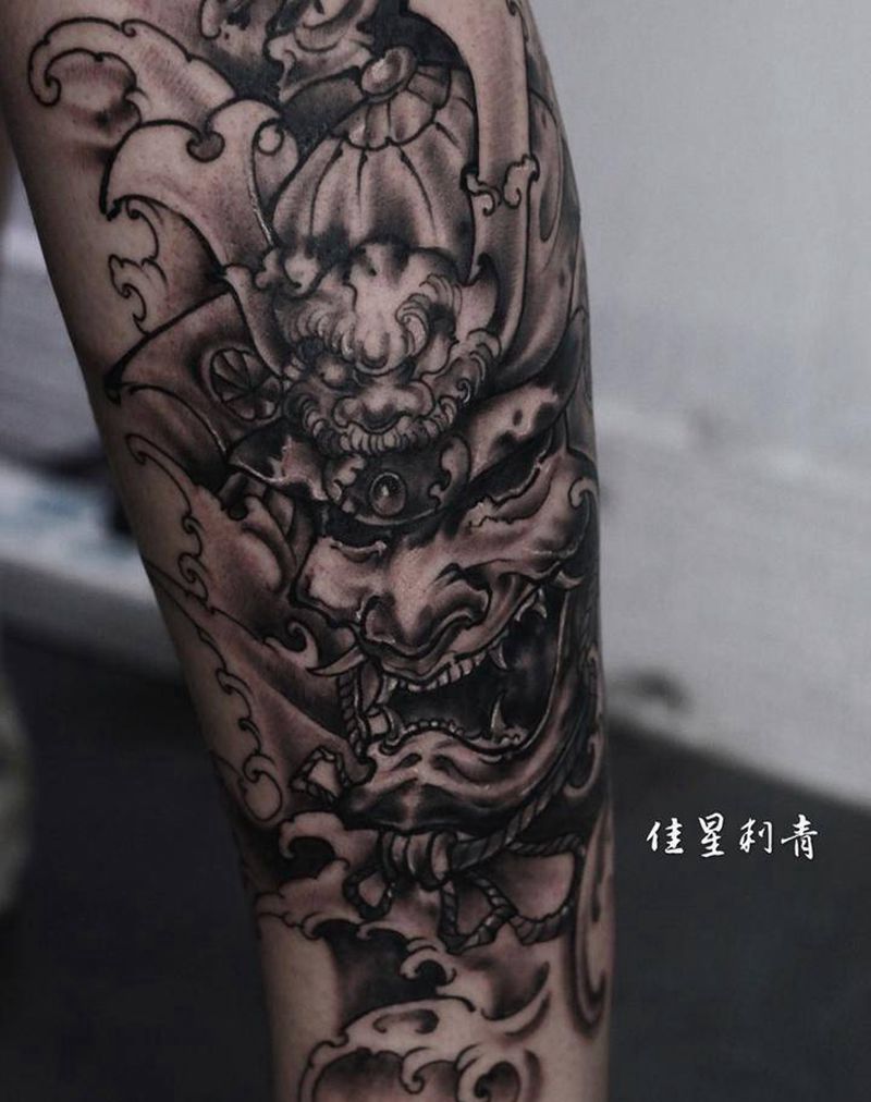 武士纹身图片
