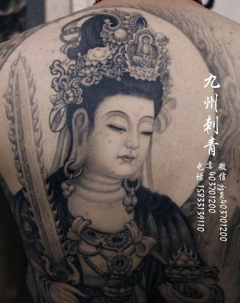 菩萨纹身图片