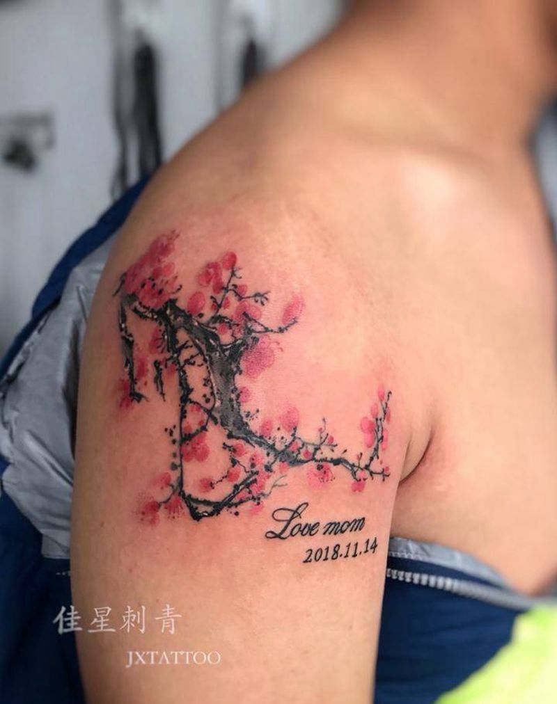 纪念母亲纹身图片