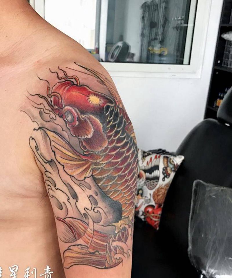 黑灰改彩色纹身图片