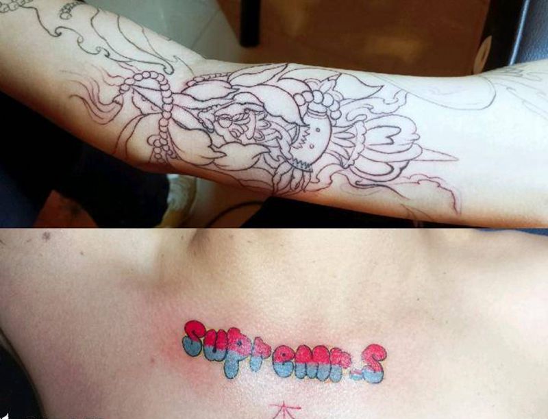 今日作品纹身图片